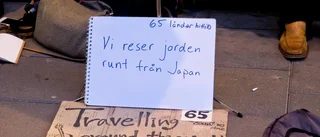 Japansk gatumusiker underhöll på stan