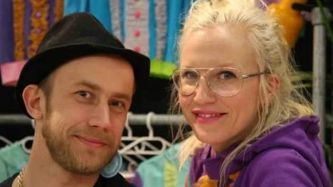 FOTO: Viktor Tallryd Björn Hansson och Kristin Jonsson  visar upp sina designade kläder på Stockholm Fashin Week.