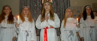 Julavslutning med luciatåg
