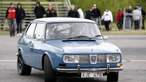 Fyrhjulsdriven Saab 99 från 1969 med 700 hästar under huven, Gustav Nilsson från Umeå bakom ratten. Snacka om ulv i fårakläder!