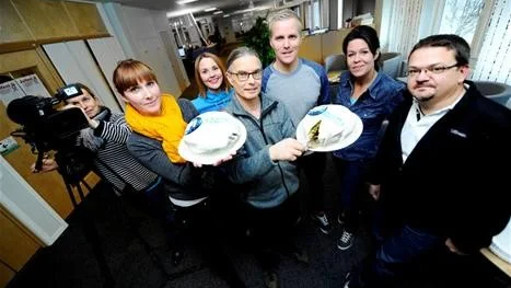 REDAKTIONEN. I dagsläget har 24 Norrbotten 9,5 medarbetare. Här, Maria Lindgren, Malin Andersson, Helene Nyberg, Reino Jillker, Jimmy Landström, Maria Dahlgren och Håkan Stridblom.