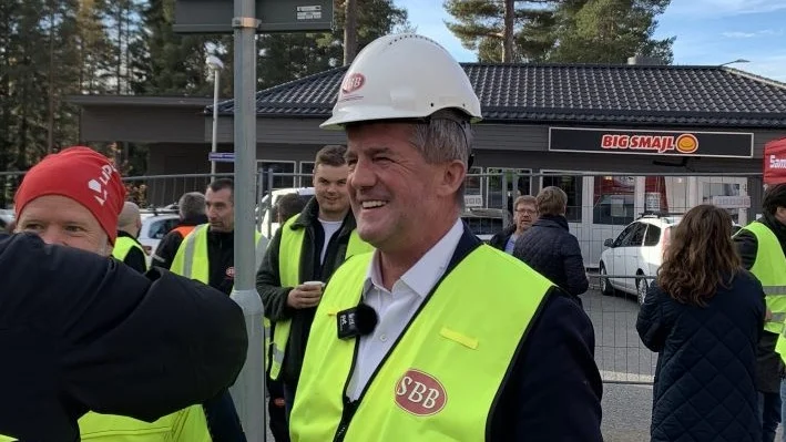 Ilija Batljan, vd för SBB, besökte Skellefteå på torsdagen.