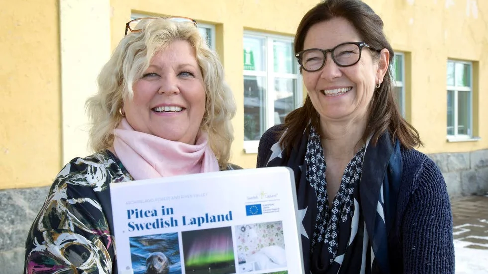 Potenital. Stina Eriksson och Helene B.Röckner visar på att det finns möjlighet att locka fler utländska besök till Piteå.l
