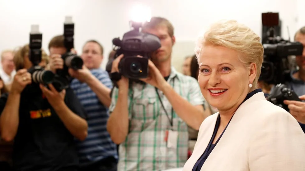 Omvald. Litauens sittande president Dalia Grybauskaite.