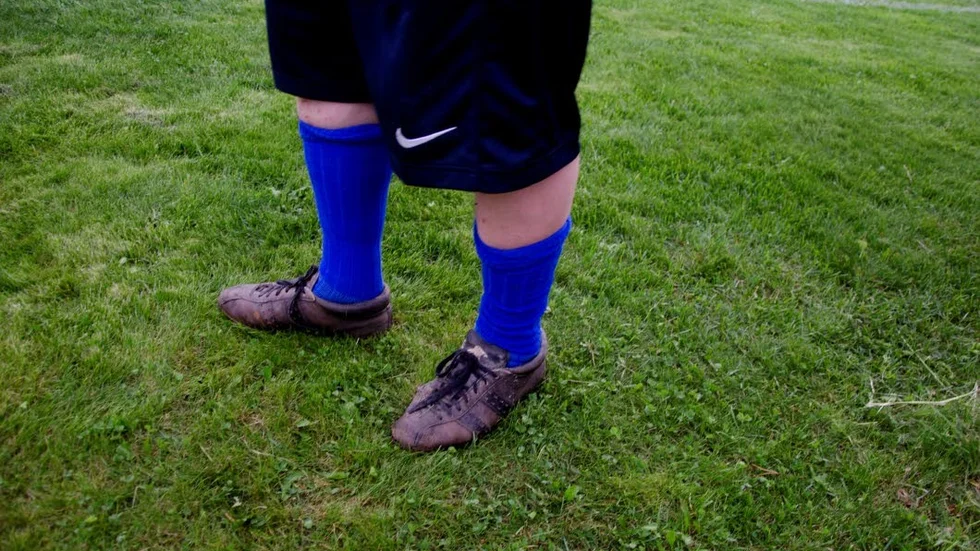 Dojjor. "De är från mina bästa dagar som fotbollspelare, jag kommer aldrig slänga dem", Börje Andersson skor är av modell äldre.