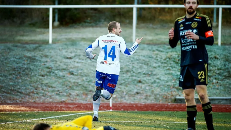 Målkung. Tomas Eriksson gjorde två mål i ödesmatchen mot Skellefteå.