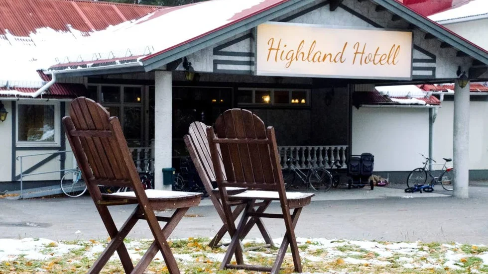 Ny inriktning. Highland Hotell är numera asylboende.