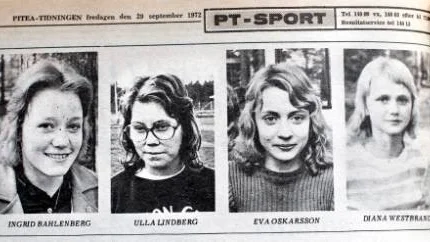 Så här såg friidrottstjejerna för 40 år sedan, när de porträtterades under rubriken "Kvartetten som lyckades". Mycket vatten har runnit under broarna sedan dess. I dag är idrotten bara ett guldkantat minne för flickorna, som bara i något fall sporadiskt träffats.