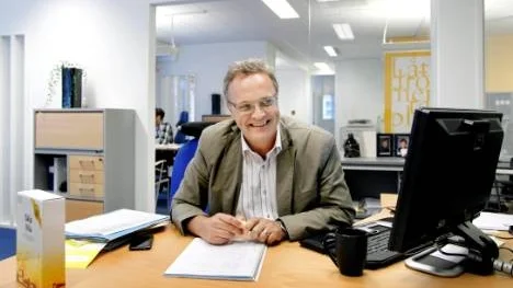 Rikard Fahlman (bilden) driver tillsammans med Per Lundgren Svensk fastighetsförmedlings kontor i Piteå. (Arkivbild)
