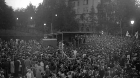"Åh en sån natt". För 50 år sedan roade sig 30 000 personer på Sundsgatan.