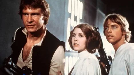 Ford, Fisher och Hamill i "Star Wars".