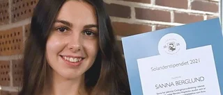Sanna Berglund fick Solanderstipendiet: "Väldigt uppmuntrande och motiverande"