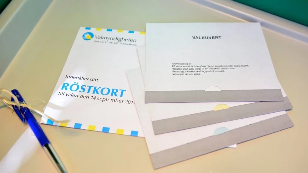Fadäs med årets röstkort.