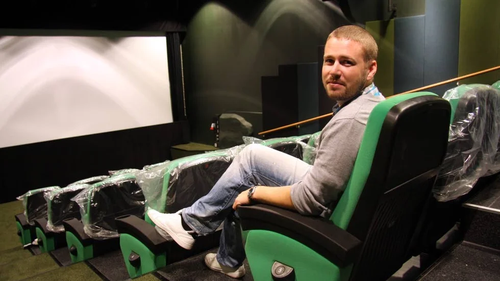 Nöjd. Mediapedagogen Christian Tidebrink höll i trådarna på Cnema.