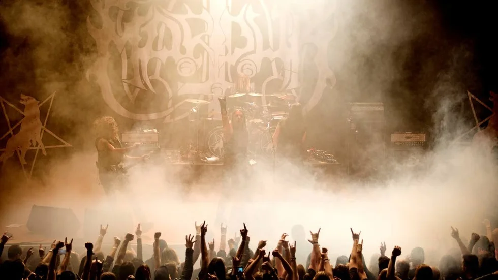 Hemmaplan. Gruppen Marduk från black Christmass 2014.