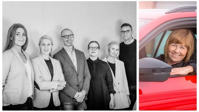 Till vänster Punkt-PR och till höger Erica Lundgren OK Västerbotten.