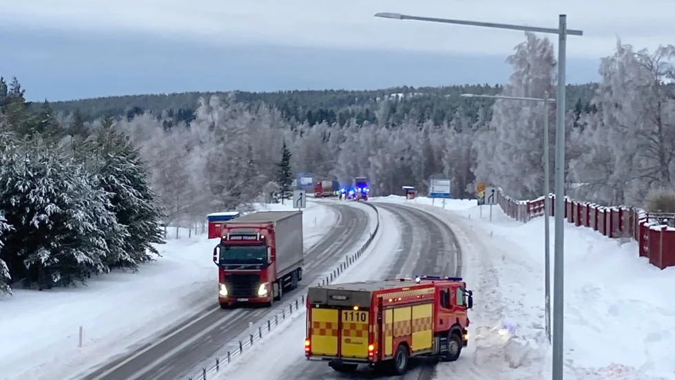 Trafikolycka i Jävre.