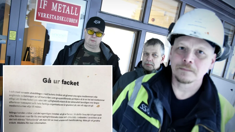 Ett infoblad sprids bland IF Metalls medlemmar på SSAB, med uppmaningen att gå ur facket. Bakgrunden är IF Metalls syn på ordförandevalet av SD-politikern Ulf Karlström.