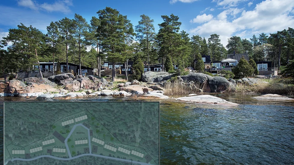 Planen är att bygga runt 50 radhus på det område som i dag är detaljplanelagt som camping. "Det har visat sig vara svårt att få ihop campingen ekonomiskt", berättar Sarah Paskota.