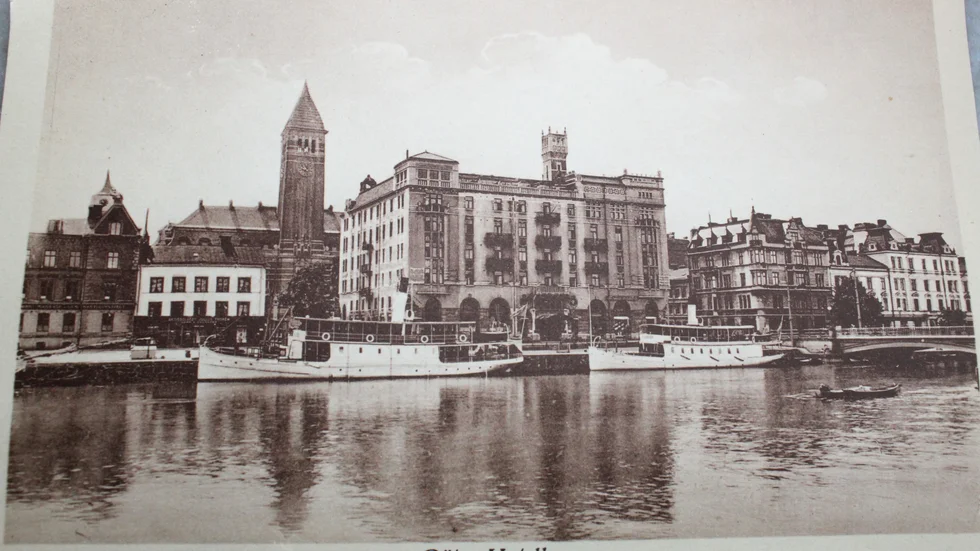 Göta Hotell samt ångbåtarna Bråviken och Kolmården.