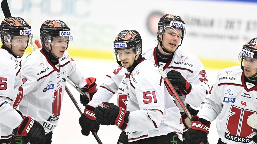 Nick Ebert, nummer 51, stod för mål och assist när Örebro vann på bortaplan. Arkivbild.