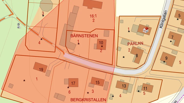 Markerade hushåll är för närvarande utan vatten.