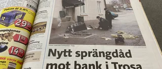 Uttagsautomat sprängdes vid Föreningssparbanken 