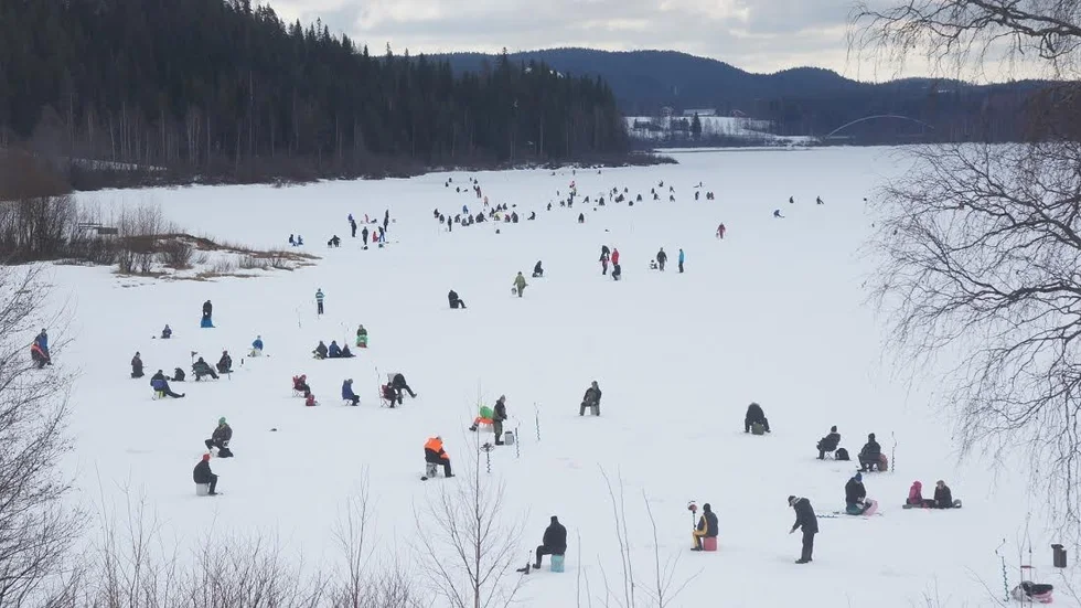 Det blev stor spridning på pimplarna när startskottet hade gått.
