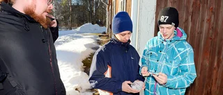 Kasper var ute på skattjakt