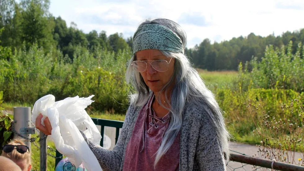 


Skräp-Maja kom till förskolan.



