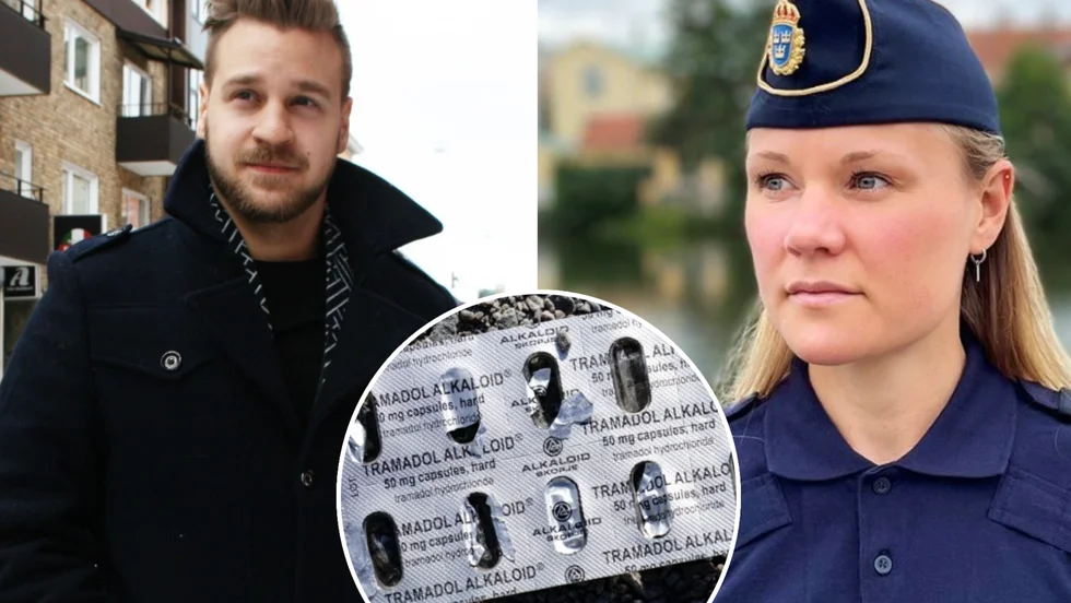 Kommunens preventionssamordnare Fredrik Enquist och kommunpolisen Elin Johansson vittnar om att användningen av tramadol bland unga är ett växande problem i Eskilstuna.