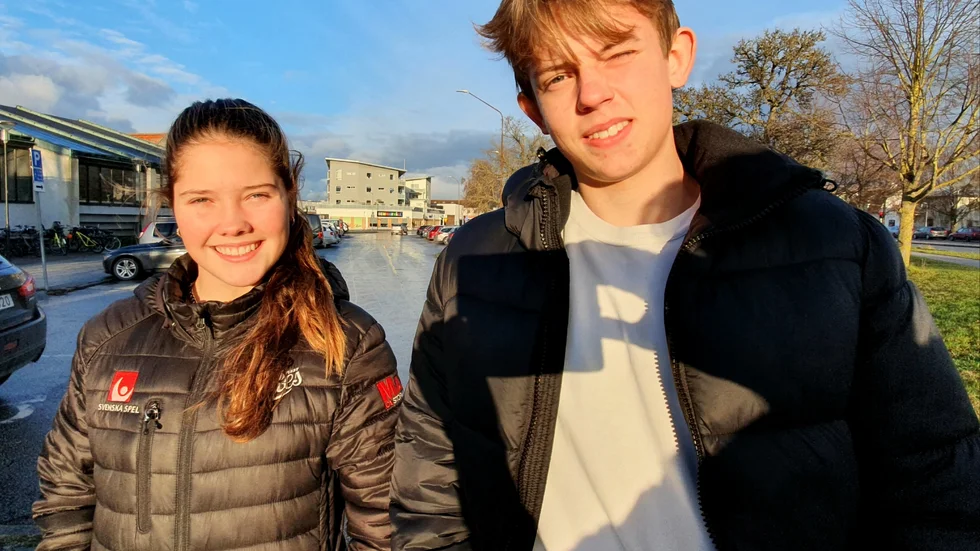 Agnes Widén och Arvid Ingermaa har utsetts till årets talanger av Wisby IF veteranförening.
