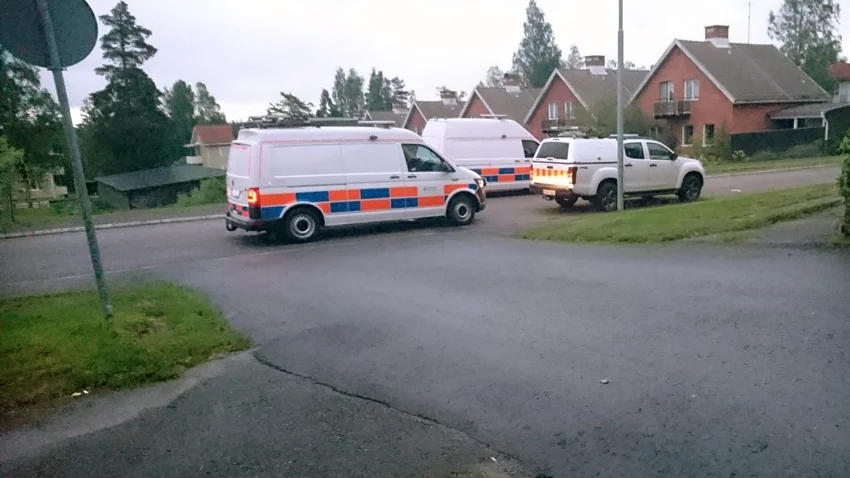Kommunen skickade ut personal till Boliden i natt för att åtgärda problemen med vattnet. Foto: Läsarbild