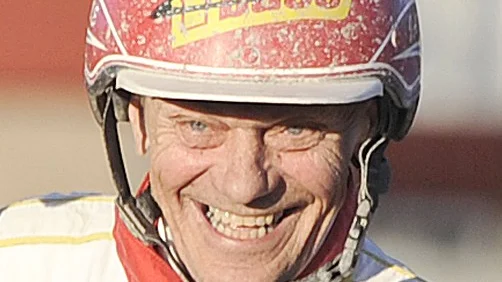 Avrundade kvällen. Jan Norberg körde Cicelina som vann lopp 11 på 1.34,7/2 160 meter. ARKIVBILD