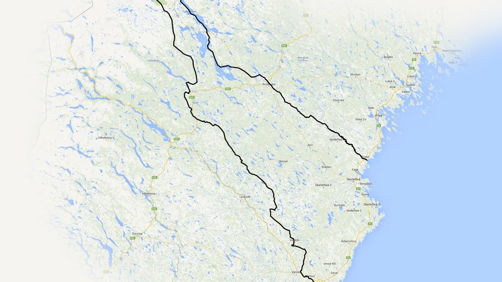 Så här ser den planerade rutten ut.