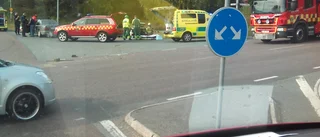Flera fordon i krock på Östra leden
