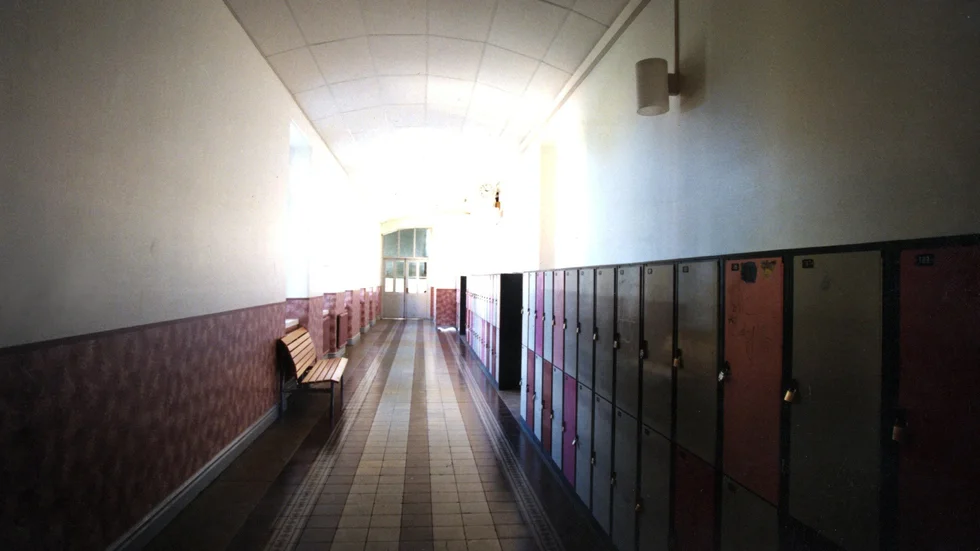 Skolkorridor. Foto: Scanpix.
