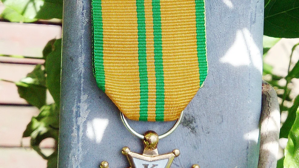 Vid målgång får alla deltagare en medalj. Foto: Privat.