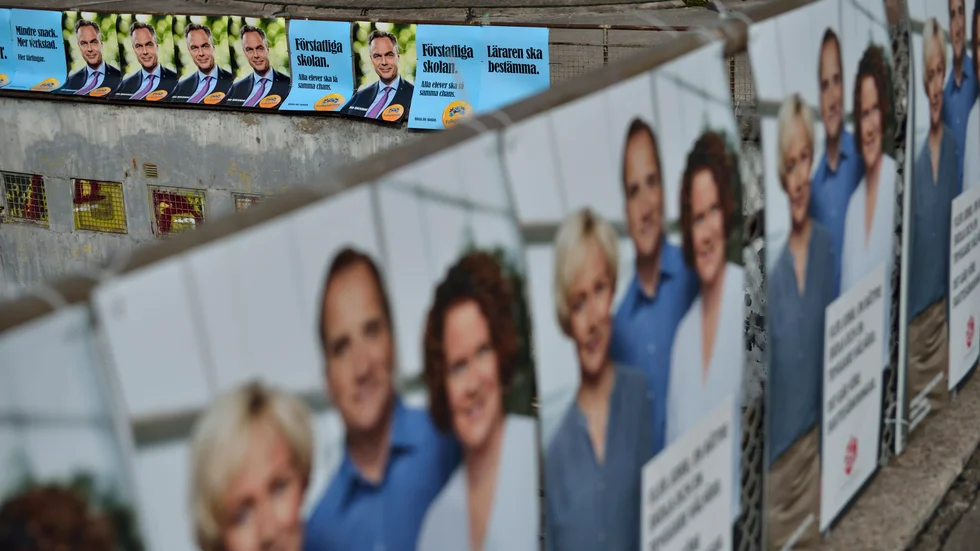 STOCKHOLM 20140909 Valaffischer i Stockholm veckan före valet. Foto: Henrik Montgomery / TT / kod: 10060