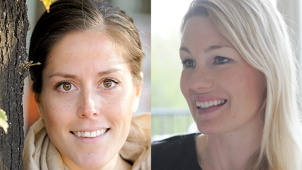 Madelaine Edlund och Hanna Marklund.