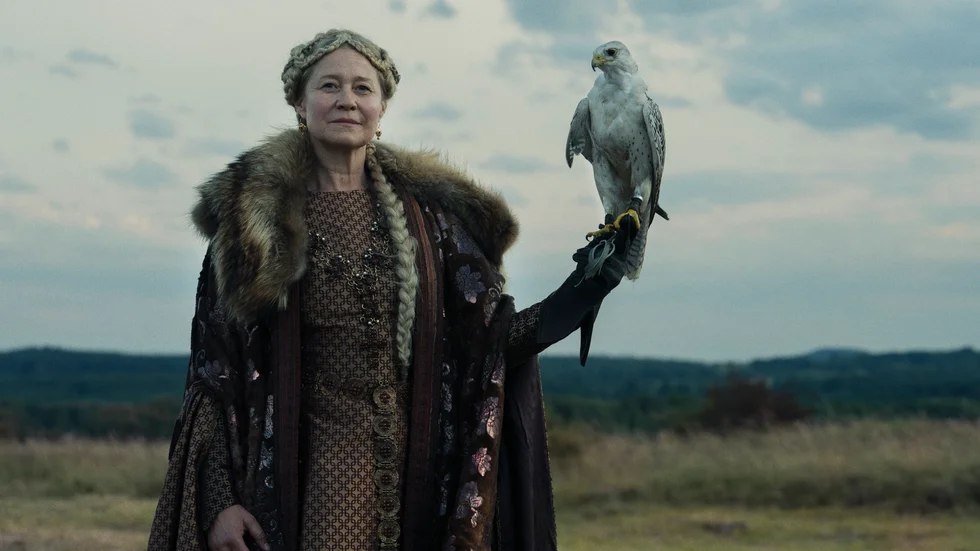 Trine Dyrholm som unionsdrottningen Margareta. Pressbild.