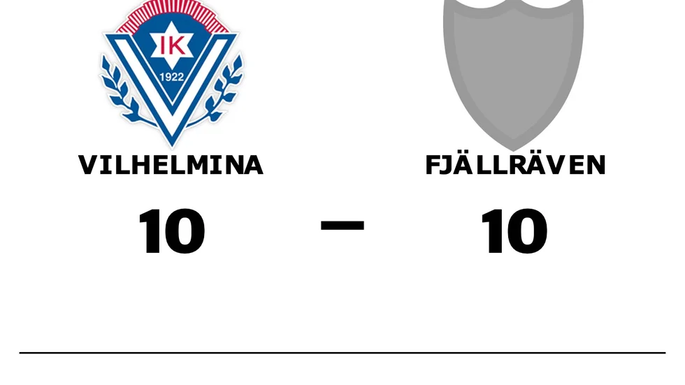 Vilhelmina IK spelade lika mot BK Fjällräven