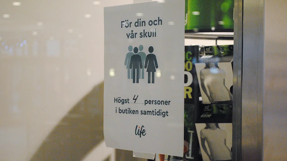 Året inleddes med nya restriktioner som bland annat gällde butikerna.