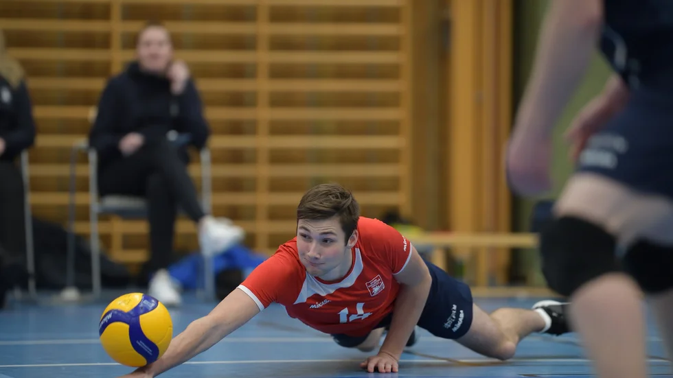 Albin Hedlund var nöjd med lagets prestationer i matcherna mot Stöcke B och Lule Volley. ”Resultaten kommer att komma”, säger lagkaptenen.