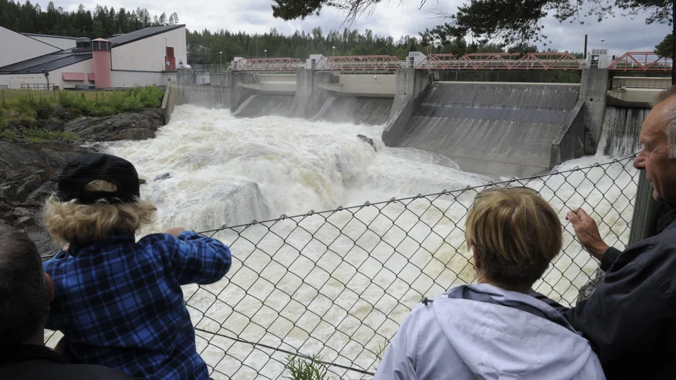 Vy vid Finnfors kraftstation. Arkivbild.