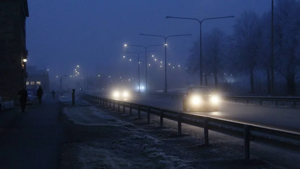 Dimma. Sikten var inte glasklar utan mer grumlig under onsdagsmorgonen.