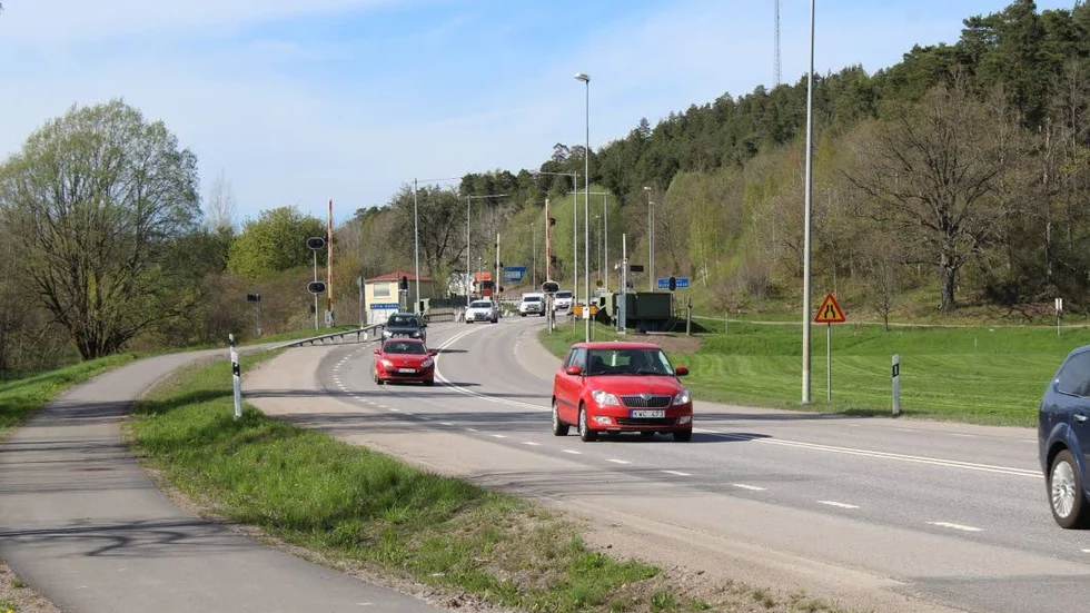 Den här bron kommer att försvinna när nya akvedukten står klar.