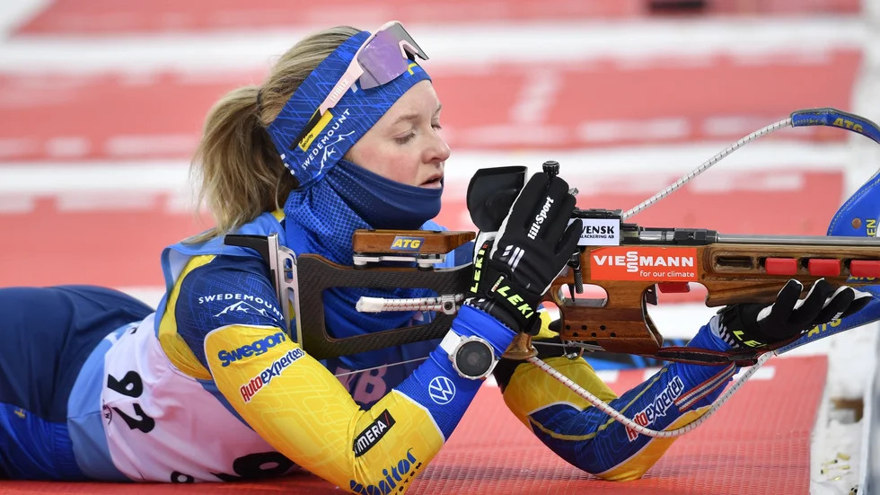 Mona Brorsson blev bästa svenska i världscuppremiären i Östersund.