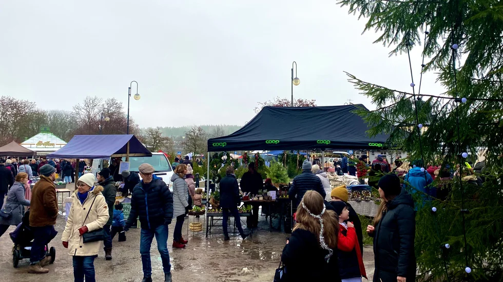 Med flera knallar och något för både stora och små, lyckades Tillväxt Finspång samla många besökare till julmarknaden.