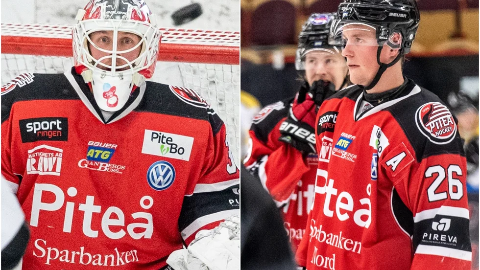 John Westermark och Emil Wrenman skadade sig i mötet med Borlänge, men sannolikt kan båda delta i Piteå Hockeys nästa match. (Arkivbild)